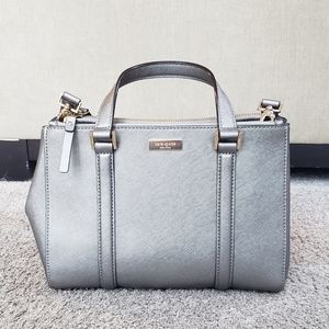 Kate Spade Small Loden Purse in Silver Used Once